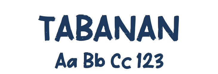 TABANAN Font Preview