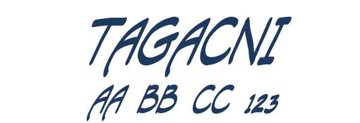 TAGACNI Font Preview
