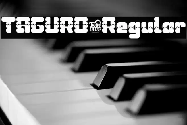 TAGURO-Regular Font examples