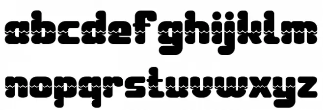 TAGURO-Regular Font LOWERCASE