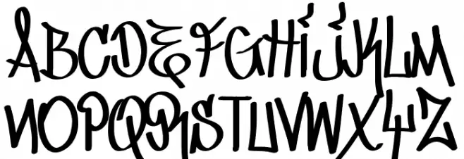 TAG_CRE Schriftart Groß