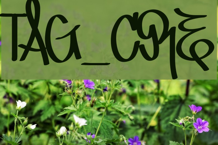 TAG_CRE Font examples