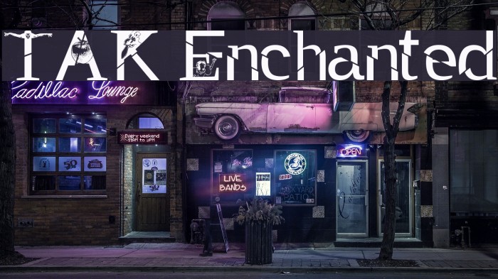TAK Enchanted Font examples
