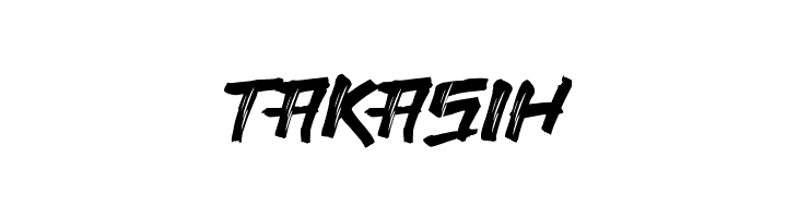 TAKASIH  font caratteri gratis