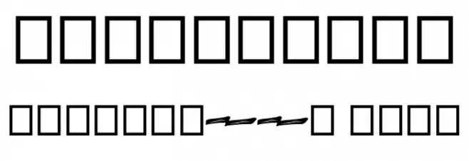 TAKASIH Font OTHER CHARS