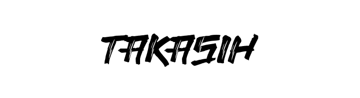 TAKASIH  Descarca Fonturi Gratis