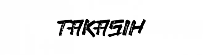 TAKASIH  Descarca Fonturi Gratis