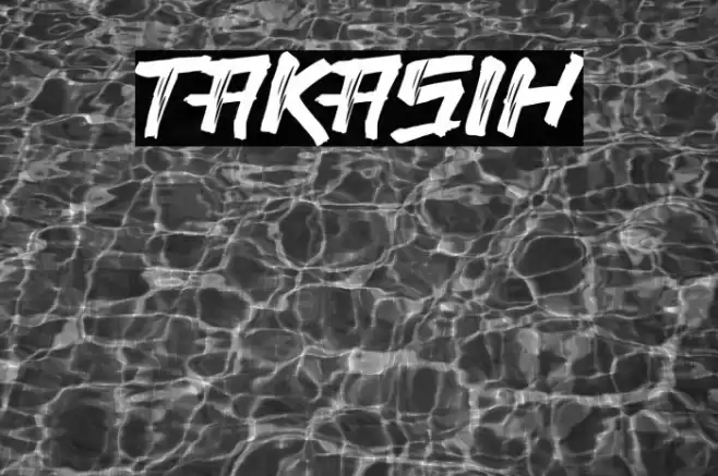TAKASIH Font examples