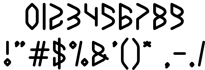 TAKE ON ME Font OTHER CHARS