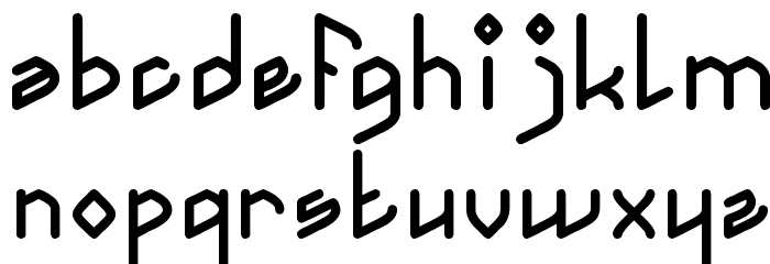TAKE ON ME Font LOWERCASE
