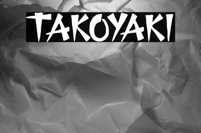 TAKOYAKI Шрифта examples