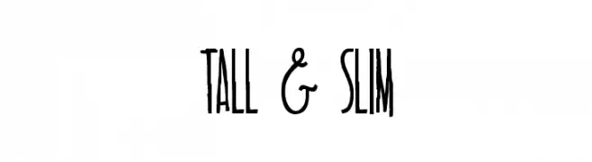 TALL & SLIM  Fuentes Gratis Descargar