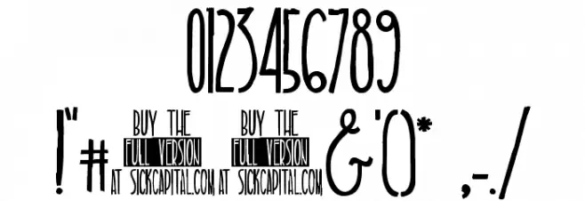 TALL & SLIM Font OTHER CHARS