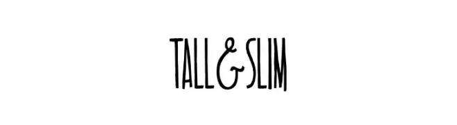 TALL & SLIM  Скачать бесплатные шрифты