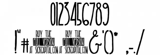 TALL & SLIM Font OTHER CHARS