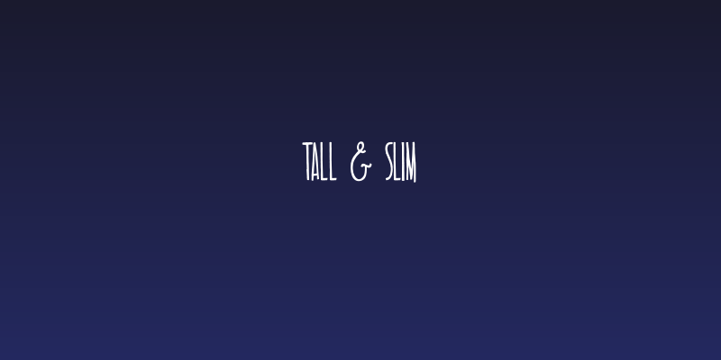 TALL & SLIM Social Header