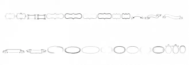 TALUHLA Borders 字体 大写