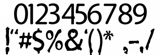 TAMAT Font OTHER CHARS