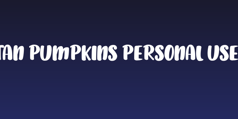 TAN PUMPKINS PERSONAL USE  Social Header