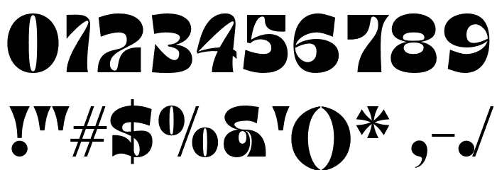 TANAMERA Font OTHER CHARS