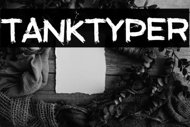 TANKTYPER Font examples