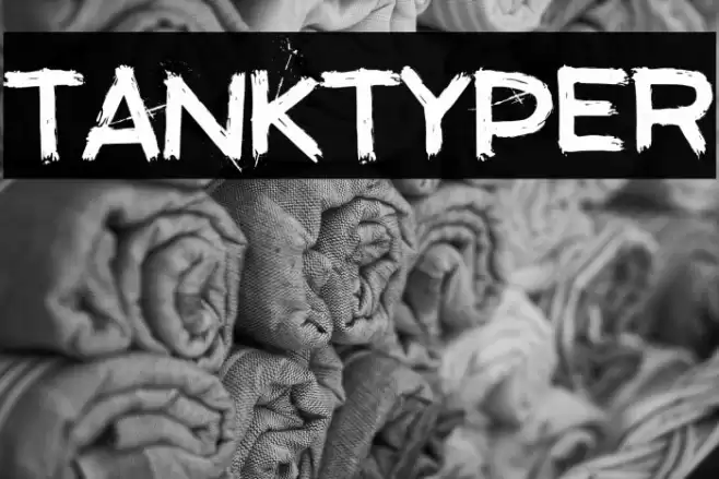 TANKTYPER Font examples