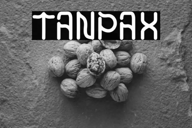 TANPAX Font examples