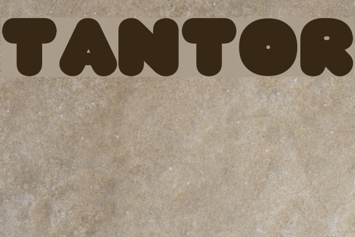TANTOR Font examples