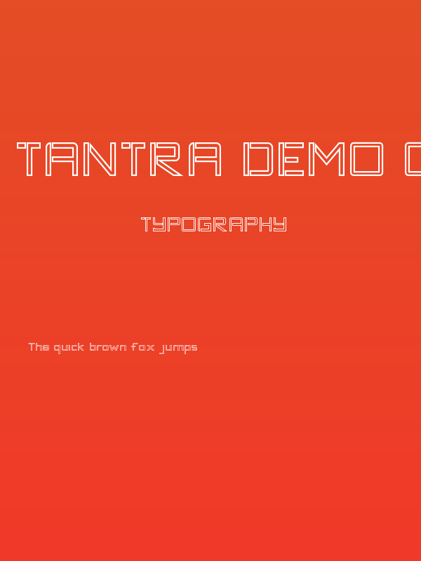 TANTRA DEMO Outline Poster