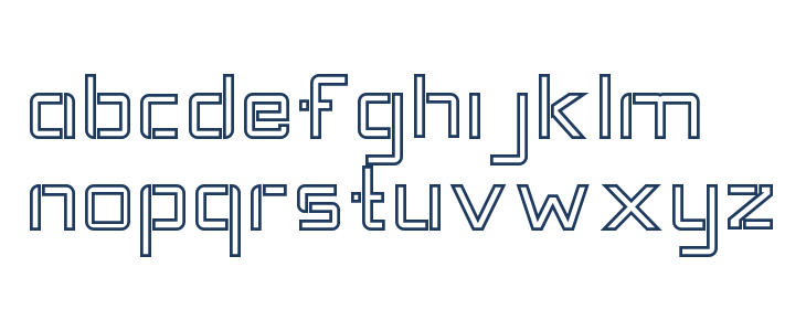 TANTRA DEMO Outline Lowercase