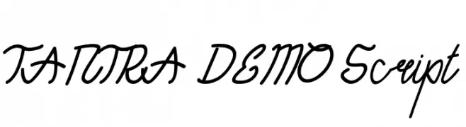 TANTRA DEMO Script  Frei Schriftart Herunterladen