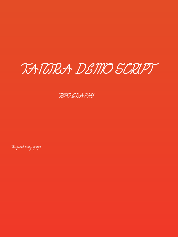 TANTRA DEMO Script Poster