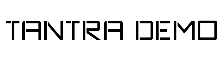 TANTRA DEMO  Frei Schriftart Herunterladen