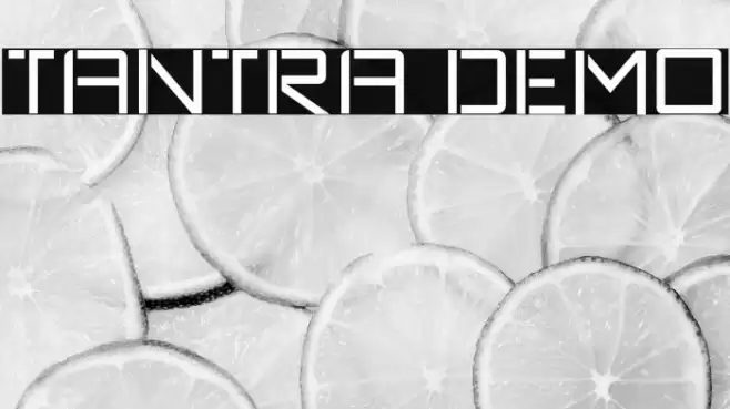 TANTRA DEMO Font examples