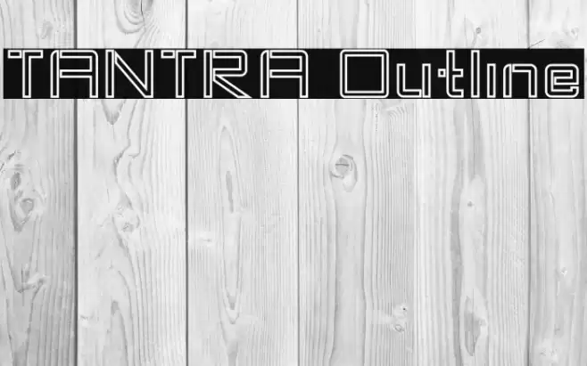 TANTRA Outline Font examples