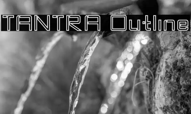 TANTRA Outline Font examples