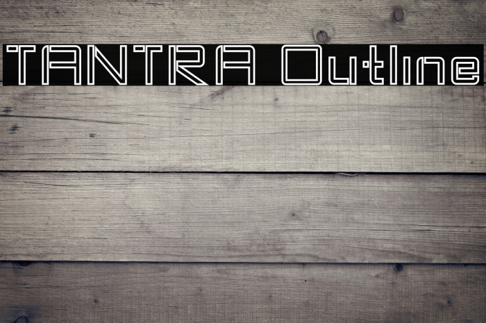 TANTRA Outline Font examples