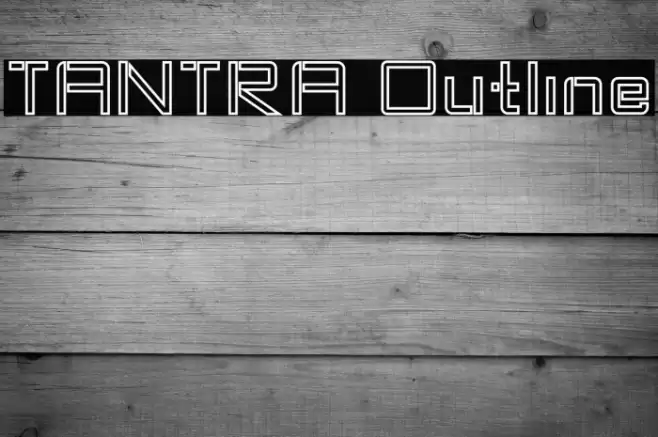 TANTRA Outline Font examples