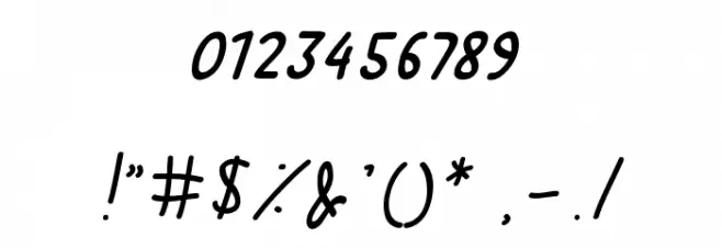 TANTRA Script Font OTHER CHARS