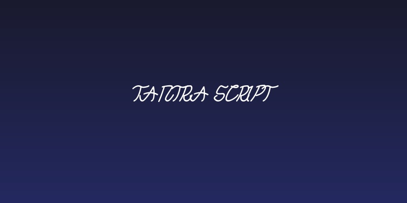 TANTRA Script Social Header