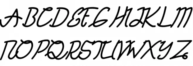 TANTRA Script Fuentes MAYÚSCULAS