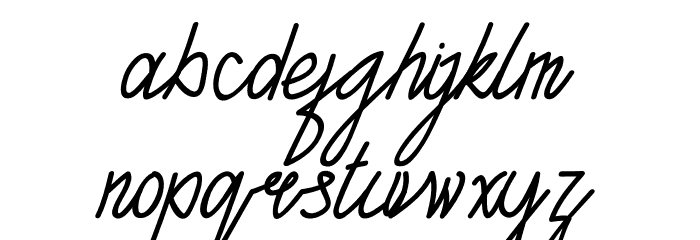 TANTRA Script Font LOWERCASE