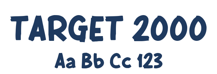 TARGET 2000 Font Preview