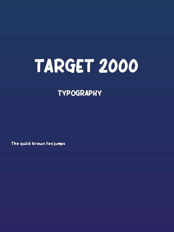 TARGET 2000 Poster