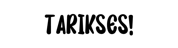 TARIK SES!  免费字体下载