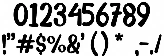 TARIK SES! Font OTHER CHARS