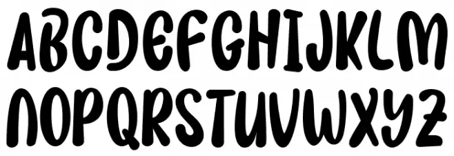 TARIK SES! Font Litere mari
