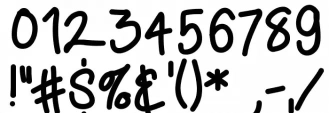 TARImTired Font OTHER CHARS