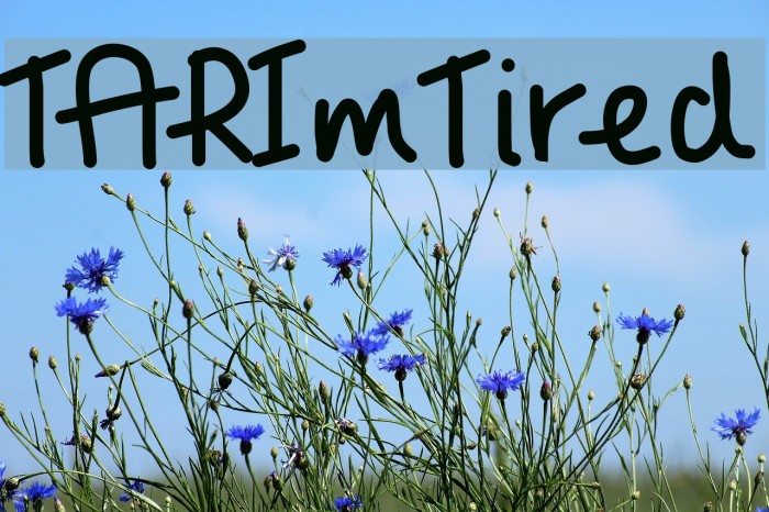 TARImTired Fonte examples