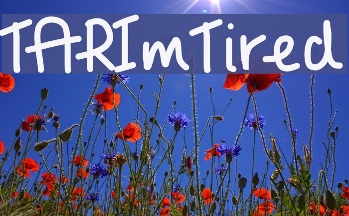TARImTired Fonte examples